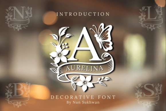 Aurelina Monogram: A Font of Floral Elegance