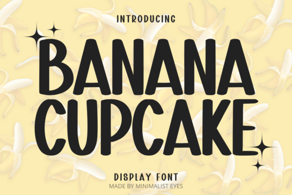 Banana Cupcake: A Whimsical Typeface for Creative Projects