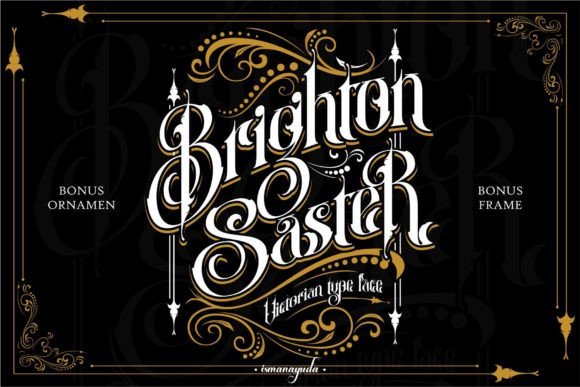 Brighton Saster: A Victorian Font with Modern Versatility