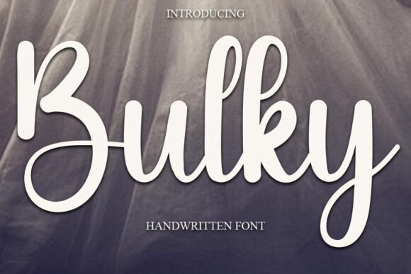 Bulky: A Sweet Handwritten Font for Joyful Designs