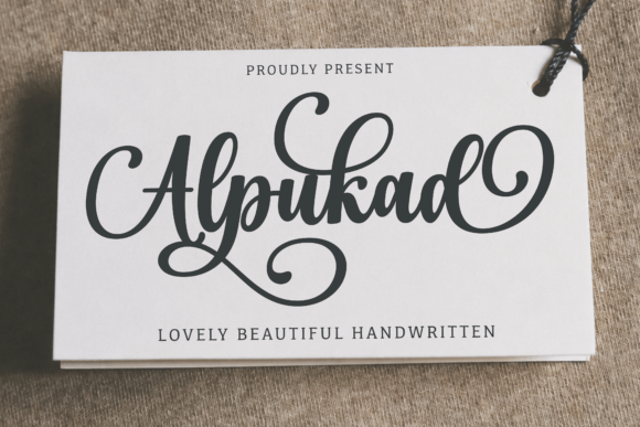 Discover Alpukad: A Handwritten Font with Elegant Charm