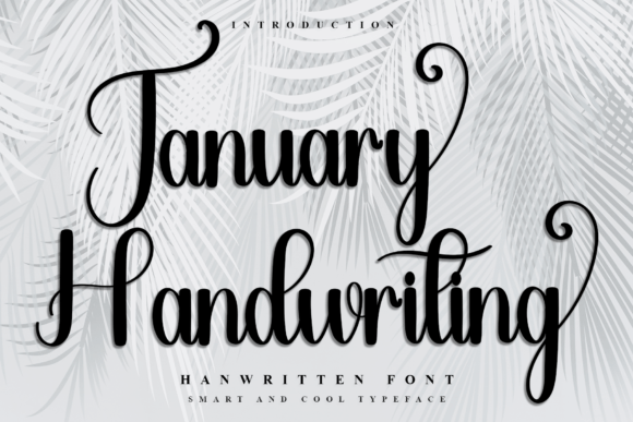 Discover January Handwriting: A Festive Typeface for Cheerful Designs