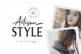 Discover the Elegance of Allison Style Duo Typography