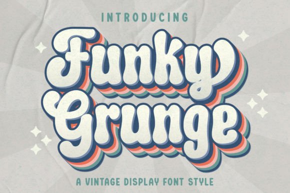 Funky Grunge: A Vintage Font for Modern Designs