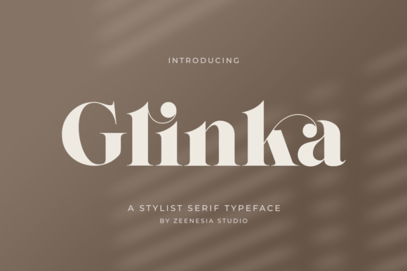 Glinka: The Bold Serif Font for Modern Creators