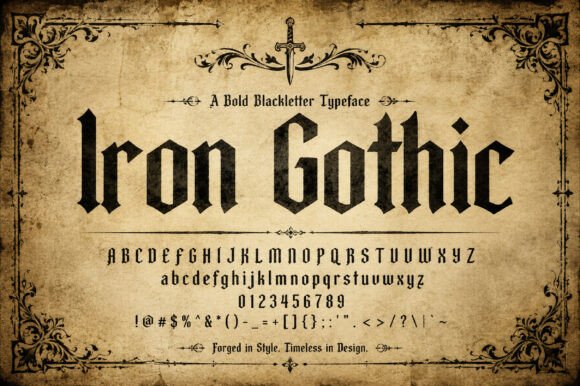 Iron Gothic: A Bold Blackletter Typeface for Lasting Impact