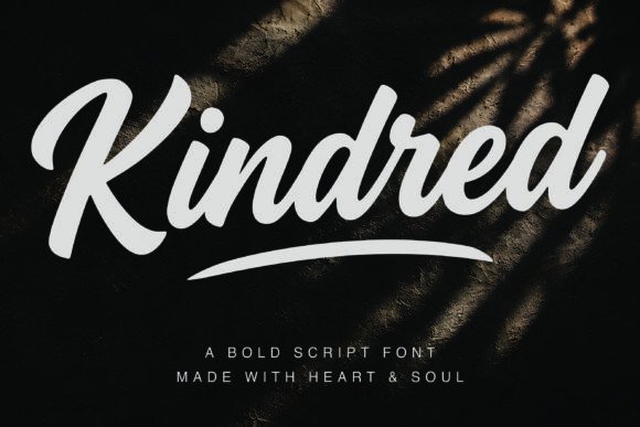 Kindred: A Bold and Elegant Handwritten Script Font
