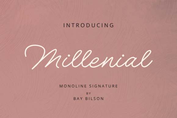 Millennial Font: A Fresh Typeface for Modern Designs