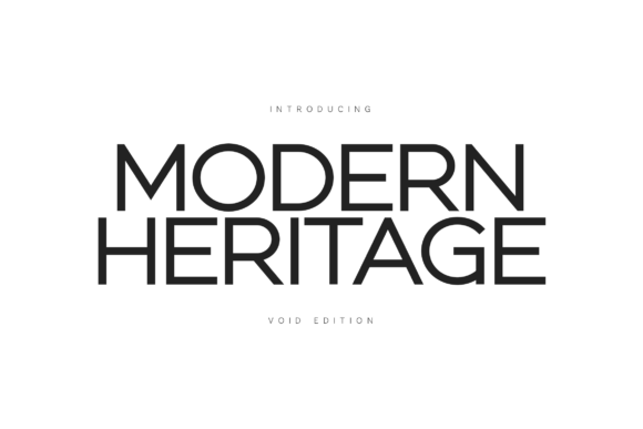 Modern Heritage: A Font for the Future of Minimalist Design