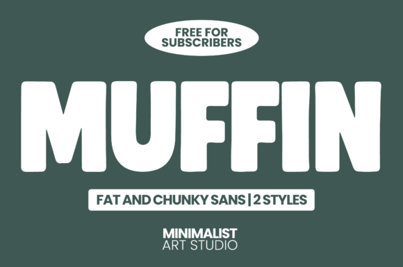 Muffin: A Bold, Chunky Sans Serif for Modern Designs