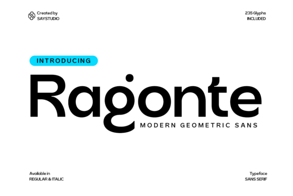 Ragonte: The Futuristic Geometric Sans Serif for Modern Design