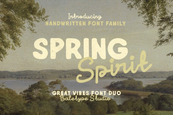 Spring Spirit Font: A Creative Duo for Modern Design