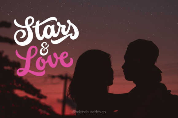 Stars & Love: A Retro Calligraphy Font for Modern Designs