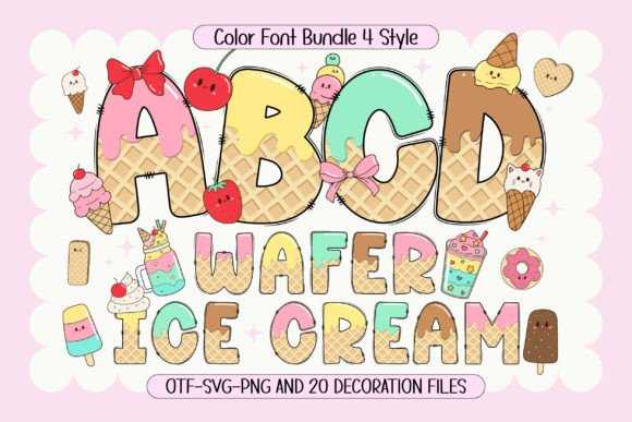Wafer Ice Cream: A Sweet Typeface for Creative Designs